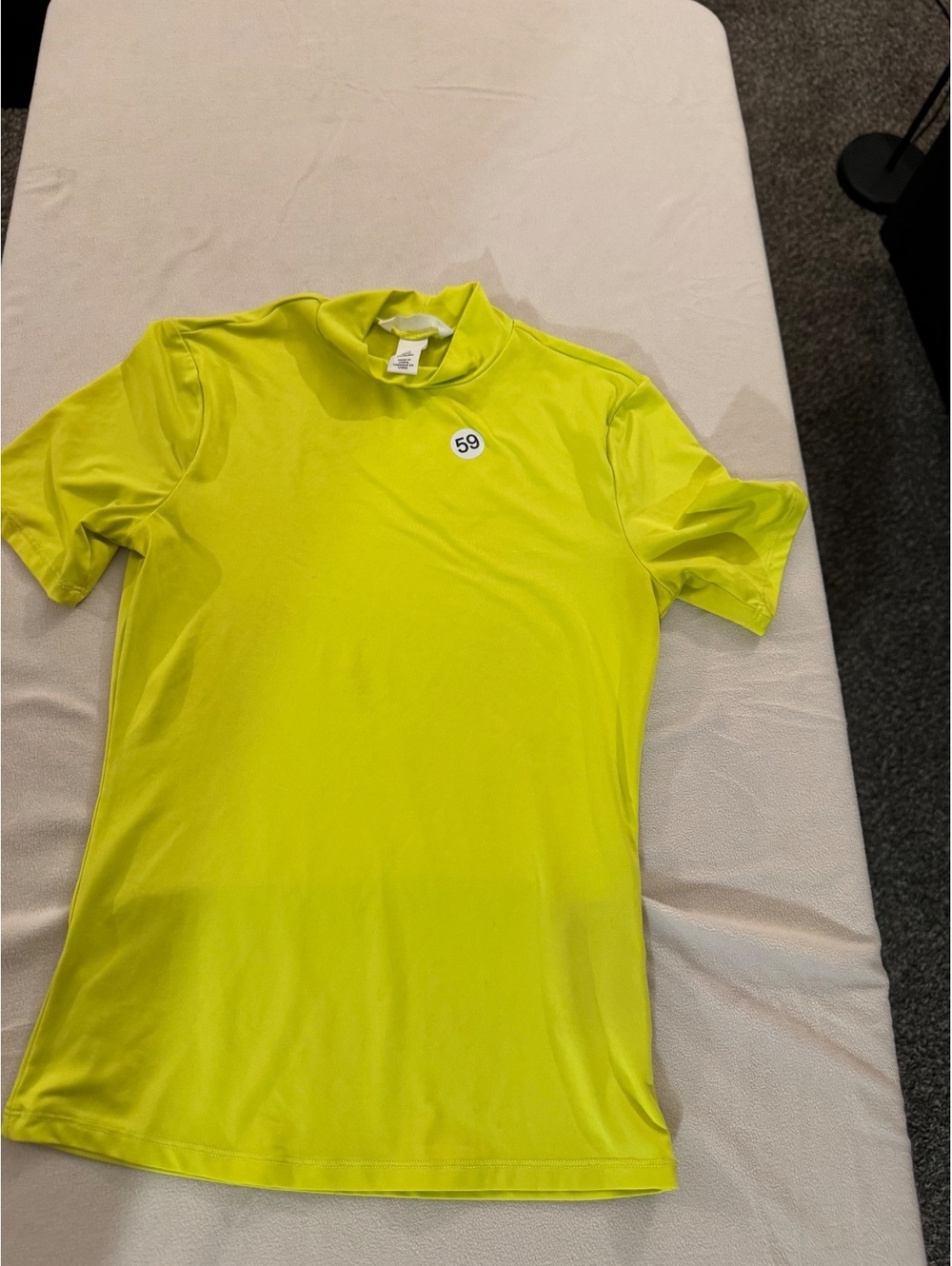 H&M Neon Yellow Short Sleeve Athletic Top Size S